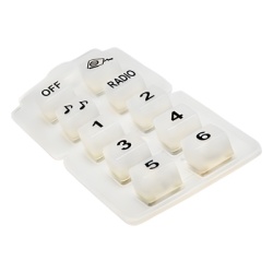 FEDERAL SIGNAL 913-39-10 Botonera de silicon para microfono 821-6060 de sirena 202-0141AH