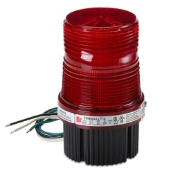 FEDERAL SIGNAL INDUSTRIAL FB2LED-012024-R Estrobo FireballÂ® LED Luz de advertencia Listado por UL y cUL de 12-24 VCD Color Rojo