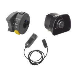 FEDERAL SIGNAL VAMA KITMOTOFEDERAL Kit Para Motocicleta FEDERAL SIGNAL Sirena/Bocina de 30 Watt Controlador y Microfono
