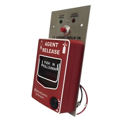FIRE-LITE BG-12-LRA Estacion manual de liberacion de agente de doble accion con interruptor de aborto
