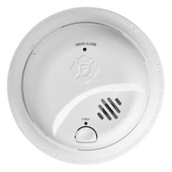 FIRST ALERT 1046832 Detector de Humo Autonomo No Requiere Panel Con Boton para Silenciar Sensor por Ionizacion