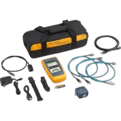 FLUKE NETWORKS LIQ-100-IE Comprobador de Cableado y Red Ethernet Industrial LinkIQ / Rendimiento hasta 10 Gb/s / Adaptadores M12X M12D M8D / PoE bajo carga hasta Clase 8 90 W / Diagnóstico de Switch IP Puerto VLAN y Ping / Pantalla Multitáctil a Color