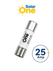 Fusible Fotovoltaico 25 A 10x38 mm / 1000 VDC / Protección para sistemas fotovoltaicos