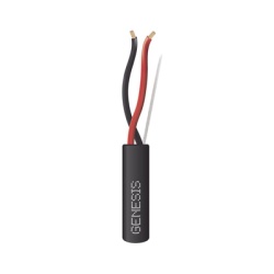 GENESIS 4151-1008 Carrete de Cable 305 Metros (1000 Pies) / 2 x 16 AWG / Cable DIRECT BURIAL FPL / Para Uso en Intemperie / Uso en Aplicaciones en Sistemas de Deteccion de Incendio y Sistemas de Evacu