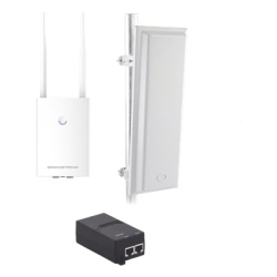GRANDSTREAM GWNTXP90 Kit de radio GWN7605LR con antena TXS25619DP para amplia cobertura de WiFi en 90Âº frecuencia (2.4 a 2.5 GHz) y (5.1 a 6.5 GHz) 1.27 Gbps y administracion desde la nube gratuita