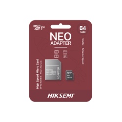 HIKSEMI by HIKVISION HS-TF-C1/64G/NEO/A Memoria microSD con Adaptador Ideal para Celular o Tablet / 64 GB / Multiproposito