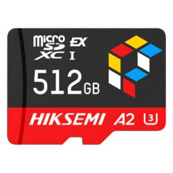 HIKSEMI by HIKVISION HS-TF-G3-PRO/512G Tarjeta microSD Express 512G / 900 MB/s Lectura / 620 MB/s Escritura / PCIe Gen 3x1 + NVMe / U3 A2 EX / Compatibilidad UHS-I UHS-II