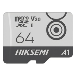 HIKSEMI by HIKVISION HS-TF-M1/64G MicroSD HIKSEMI CITY GO / 64 GB / 95 MB/s Lectura / 55 MB/s Escritura / Clase 10 U3 V30 / TLC NAND / Especializada Para Videovigilancia Movil 24/7