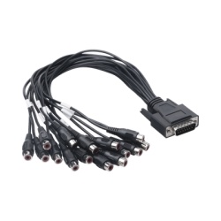 HIKVISION 101501653 Adaptador de Audio / 15 Entradas / 16 Canales / Compatible Turbo X y D / Diseño Compacto