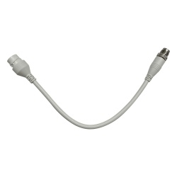 HIKVISION AE-MC1043-0.2 Adaptador de Red Industrial / RJ45 a M12 D-Code Macho / 4-Pines / Cable 200 mm / Rango Térmico -15 a 80°C / Diseño Angular