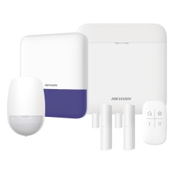 HIKVISION AXPRO-KIT-GSM Kit de Alarma Inalámbrico / 48 Zonas / GSM 3G/4G Dual SIM / Wi-Fi 2.4 GHz / PIR 15 m (49.2 ft) / Sirena Exterior / Batería de Respaldo 12 h