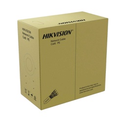 HIKVISION DS-1LN6OUTPE Bobina de Cable UTP 305 Metros (1000 Pies) / Cat 6 (24 AWG) / Color Negro / Uso en Exterior / 100% Cobre / Aplicaciones de CCTV y Redes de Datos