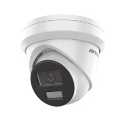 HIKVISION DS-2CD2383G2-LI2U [Dual Light + 2 Microfonos Integrados] Turret IP 8 Megapixel (4K) / Lente 2.8 mm / 30 mts Luz Blanca + 30 mts IR / ACUSENSE / Exterior IP67 / WDR 120 dB / PoE / ONVIF / Mic