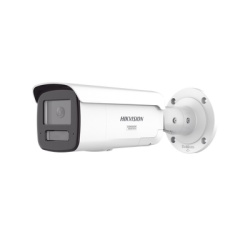 HIKVISION DS-2CD2T47G3-LIY [Dual Light + ColorVu 3.0 + HikAI] Bala IP 4 Megapixel / Lente 4 mm / 60 mts IR + Luz Blanca / Exterior IP67 / WDR 130 dB / ACUSENSE 3.0 / Metal / NEMA 4X / ACUSEEK