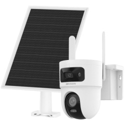 HIKVISION DS-2CFSP8-D/4G/LA Cámara Solar IP Dual / 4 Megapixel / Doble Lente PT 4 mm + Fijo 2.8 mm / AOV 24/7 / 4G LTE / Dual Light 30 m (98.4 ft) / IP66