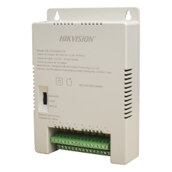 HIKVISION DS-2FA1208-C16/K Fuente de Poder Regulada / 16 Salidas Independientes / 1 Amp por Salida / 12/13.5/15 Vcc Seleccionables / Entrada 90-130 VCA / Modo Largas Distancias