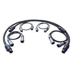 HIKVISION DS-D42-PC/NC Kit de Cables de Interconexión para Paneles LED de Exterior / Datos y Corriente / Cables Derecho 65 cm (25.6 in) / Cables Izquierdo 116 cm (45.7 in) / Compatible con Familias CD-1AAB y CD-2APA