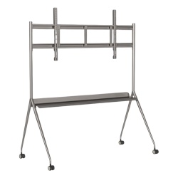 HIKVISION DS-D5ABKY2-M Soporte de Piso Móvil para Pantallas / 75" y 86" / Carga 100 kg / VESA 400x200 a 600x400 / Estructura Metálica 21.2 kg