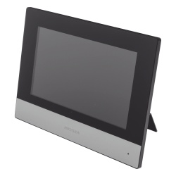 HIKVISION DS-KH6320-WTE1 Monitor IP WiFi Touch Screen / Pantalla 7" / Resolución 1024 x 600 / Wi-Fi 2.4 GHz / Ethernet 10/100 Mbps / PoE Estándar / Audio Bidireccional / Integración 16 Cámaras IP 2 MP