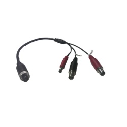 HIKVISION DS-MP2130/BNC Cable Adaptador Tipo Aviacion a BNC para Camaras en DVR Movil HIKVISION / 30 cm de Largo