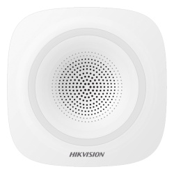 HIKVISION DS-PSG-WI-433 Sirena Inalámbrica Interior / 110 dB / Bidireccional / IP54 / -10 a 60 °C / Alimentación Dual