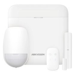 HIKVISION DS-PWA48-KS Kit de Alarma Inalámbrico / 48 Zonas / GSM 3G/4G Dual SIM / Wi-Fi 2.4 GHz / Batería de Respaldo 12 h / Cifrado AES-128