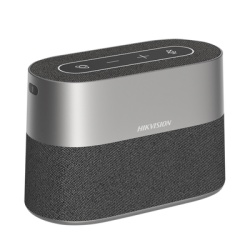 HIKVISION DS-UAC-S1 Micrófono y Bocina para Videoconferencia / 8 Micrófonos Omnidireccional 360° / Bluetooth 5 m (16.4 ft) / Cancelación de Eco y DNR / USB-C Plug-and-Play / Compatible con Zoom, Webex, Skype