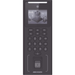 HIKVISION DSK1T321EFWXB/S/DEMO Terminal de Control de Acceso Facial / Wi-Fi / Batería de Respaldo / 500 Rostros / 3,000 Huellas y Tarjetas / Pantalla 2.4" / Cámara 2 MP