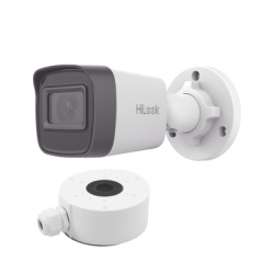 HiLook by HIKVISION IPC-B141H-C/XSP HiLook Series / Bala IP 4 Megapixel / 20 mts IR / Exterior IP67 / PoE / dWDR / Lente 2.8 mm + Caja de conexion DS-1280ZJ-XSP