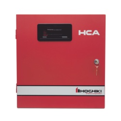 HOCHIKI HCA-8/120 Panel Convencional De 8 Zonas Hasta 20 Detectores por Zona Capacidad 6.5A Alimentacion 120V Color Rojo (0100-09600) Listado UL 864 9th Edicion