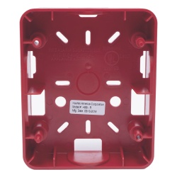 HOCHIKI HSB-R Caja Trasera Resistente a la Intemperie Roja (para usar con la serie de estrobos HE) (0500-06360) De Hochiki