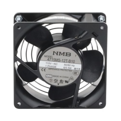 HOFFMAN A4AXFNGQ Ventilador Axial Compacto de 4 Pulgadas 49 CFM 115 Vca De Acero Color Negro