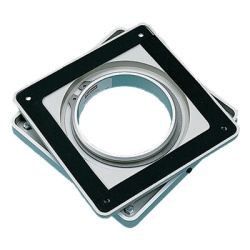HOFFMAN ASWV44 Base Giratoria (Swivel) de Aluminio para Pedestal HMI Rotacion de 350Â° 4 x 4 Pulgadas / Carga Maxima 45.4 kg / Apertura Central Grande / 27 x 102 x 102 mm (1.06 x 4.00 x 4.00 in)