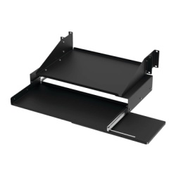 HOFFMAN E19SKBM Charola Para Soportar Equipos en Rack de 19in Con Bandeja Deslizable para Teclado y Mouse Capacidad de 45.5 kg 4 UR