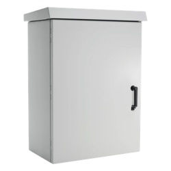 HOFFMAN ECL606050P Gabinete Para Exterior OSP ComLine de 12 UR 600 mm de Ancho 500 mm de Profundidad De Aluminio Color Gris Claro Con Proteccion NEMA 4/12/4X/3/3R; IP66