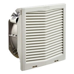 HOFFMAN HF1316414 Ventilador Con Filtro de Montaje Lateral HF13 Con Flujo de Aire de 395 CFM 115 Vca Color Gris Claro