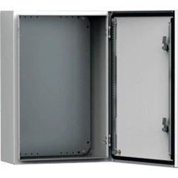 HOFFMAN MAS0806030R5 Gabinete de Pared MAS / Acero Dulce 1.5 mm / 800 x 600 x 300 mm (31.5 x 23.62 x 11.81 in) / IP66 NEMA 4-12 IK10 / Placa de Montaje Incluida / Gris Claro RAL 7035