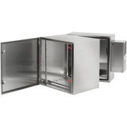 HOFFMAN PTHS362428XA Gabinete ProTek Doble Bisagra / Puerta Sólida con AC / 36x24x28 in (922x600x710 mm) / Acero Inoxidable SS304 Cepillado / NEMA 4 4X 12 / IP66 IK10