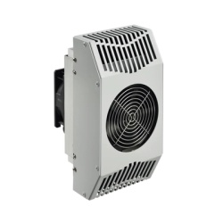 HOFFMAN TE090624010 Refrigerador Termoelectrico / 24V DC / 52W (178 BTU/h) / Interiores y exteriores / Efecto Peltier / Enfriamiento y Calentamiento / Acero Gris RAL 7035 / Montaje Vertical-Horizontal