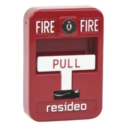 HONEYWELL HOME RESIDEO 5140-MPS1 Estación manual / Acción simple sin código / Reset con llave / Carcasa de aluminio fundido / Cumple ADA / UL listada