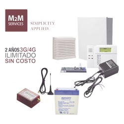 HONEYWELL HOME RESIDEO KITVISTAMINI Kit de alarma / Panel VISTA-48LA / Teclado 6150 / Comunicador 4G LTE-M-5G / Sirena 15 W / 2 años de datos
