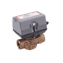 HONEYWELL HOME RESIDEO VC4011AK1000T Válvula motorizada / 2 vías / Actuador integrado / BSPT 3/4" (DN20) / 100-130 VCA / On-Off / Bidireccional