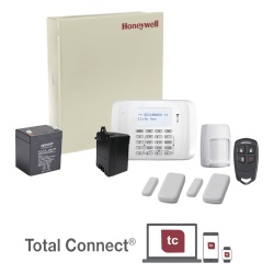 HONEYWELL HOME RESIDEO VISTA48-RF-MINI Kit VISTA-48 / teclado+receptor 6162RF / 2 contactos 5800MINI / 1 PIR 5800PIR / control remoto / hasta 48 zonas / 3 particiones