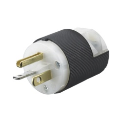 HUBBELL HUB-HBL5366C Clavija Entrada Recta/ 20 A 125 V/ 2 Polos 3 Hilos/ Nema 5-20 P/ Grado Industrial- Comercial.