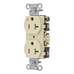 HUBBELL HUB-IG5352I Contacto Duplex Conexion a Tierra Aislada/ 20 A 125 V/ 2 polos 3 Hilos/ Color Marfil/ Nema 5- 20R/ Grado Comercial. - Img 2