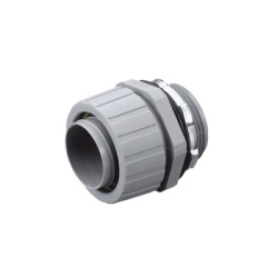 HUBBELL HUB-P125-NGY Conector Recto de Nylon de 1" para Tuberia Liquidtight Polytuff.