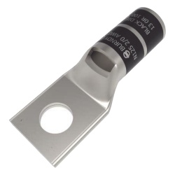 HUBBELL HUB-YA26-L6 Zapata Terminal Tipo Compresion de Cobre Electrolitico Estanado de Barril Corto para Tornillo de 1/2" y Cable 2/0 AWG.