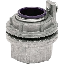 HUBBELL KILLARK HUB-WH3-AG Conector Meyers de Aluminio de 1" con tornillo de puesta a tierra, disponible para Áreas Peligrosas Clase 1 División 2 de acuerdo con NEC 501.10.