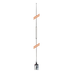 HUSTLER HQT Antena Movil para Rango de Frecuencia de Banda Civil (CB) 26.960 - 27.400 MHz.