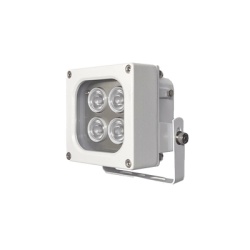 HYPERLUX HL120WH10W Iluminador LED de Alta Potencia | Luz Blanca | 10 Metros de Iluminacion | Cobertura 120Â° | IP66 | Bajo Consumo de Energia | Fotocelula Incorporada | Soporte en ?U? | Carcasa de Al